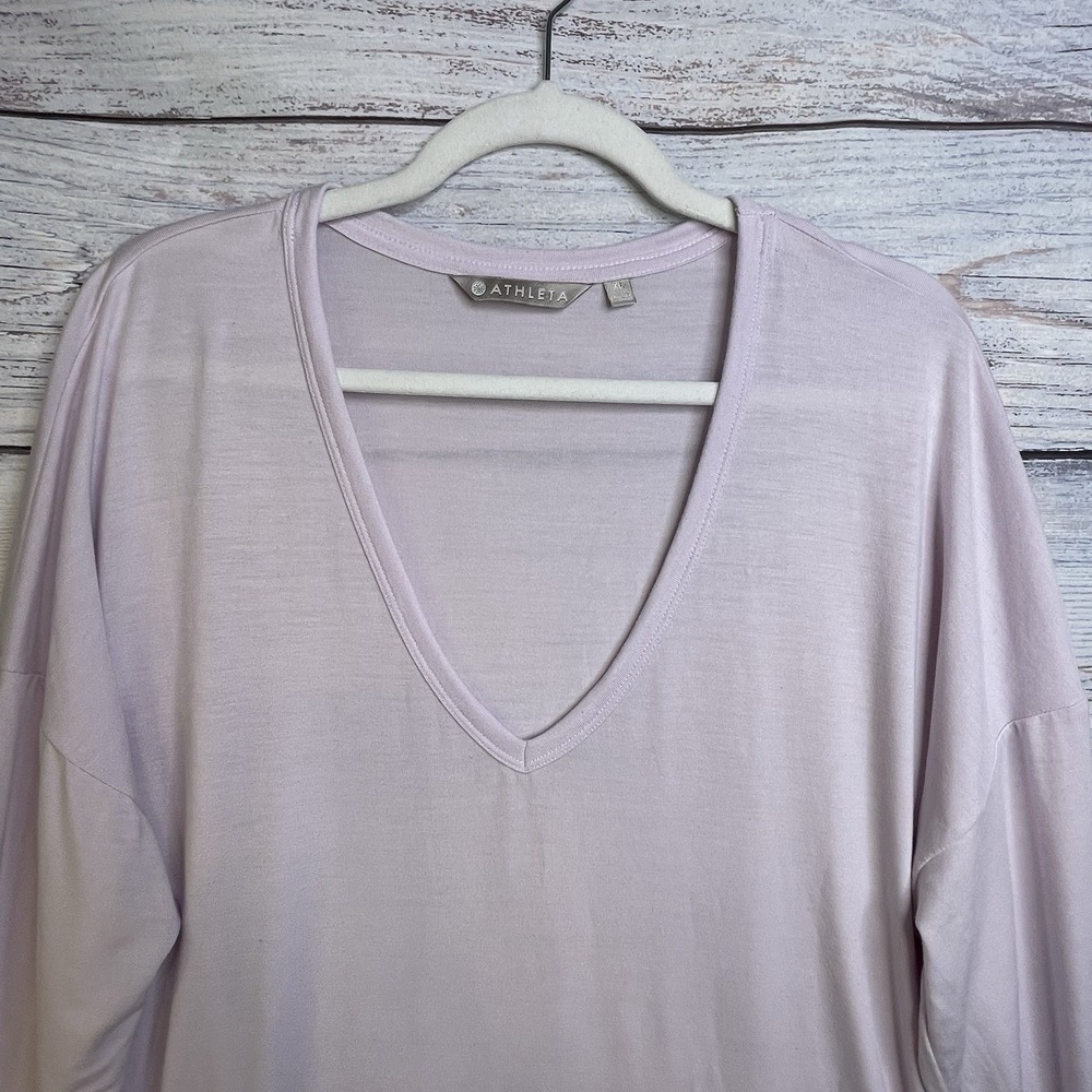 Athleta Cloudlight Top Size XL Simply Lilac Modal Blend Comfy - Picture 4 of 14
